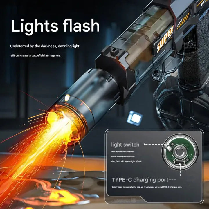 Electric Water Blaster Toy – Automatic Water Spray Gun for Kids & Adults