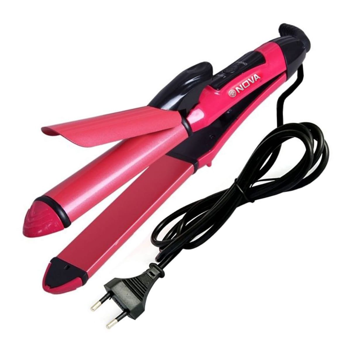 Professional Nova 2 in 1 Hair Straightener & & Curler Women Hair Styler Hair Beauty Set