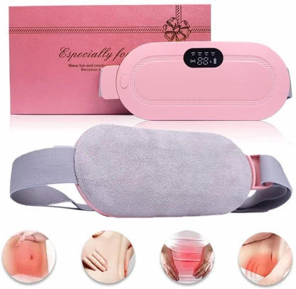 Rechargeable Electric Heating Pad for Period Pain Relief, Heated Waist & Belly Belt for Women & Girls