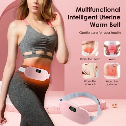 Rechargeable Electric Heating Pad for Period Pain Relief, Heated Waist & Belly Belt for Women & Girls