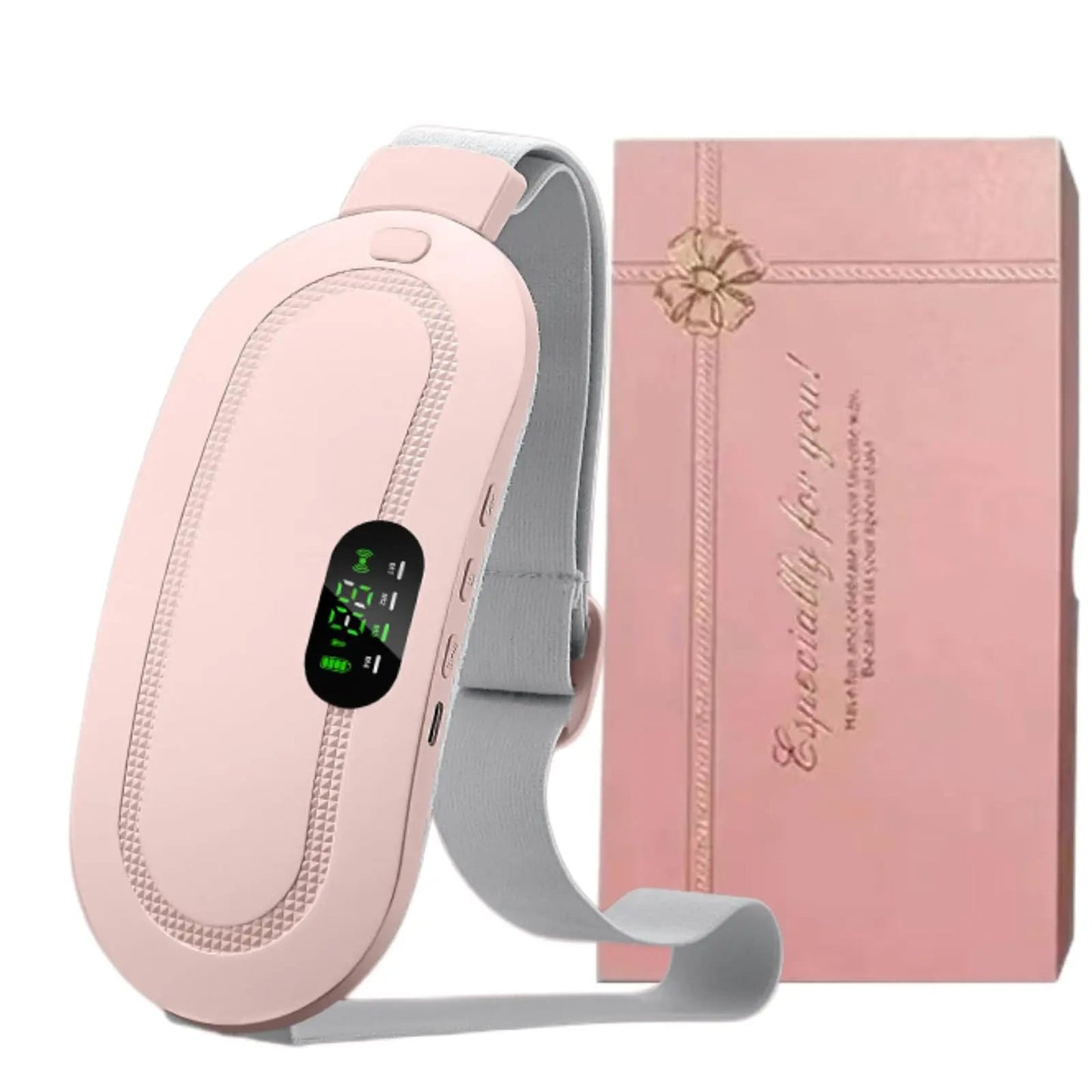 Rechargeable Electric Heating Pad for Period Pain Relief, Heated Waist & Belly Belt for Women & Girls