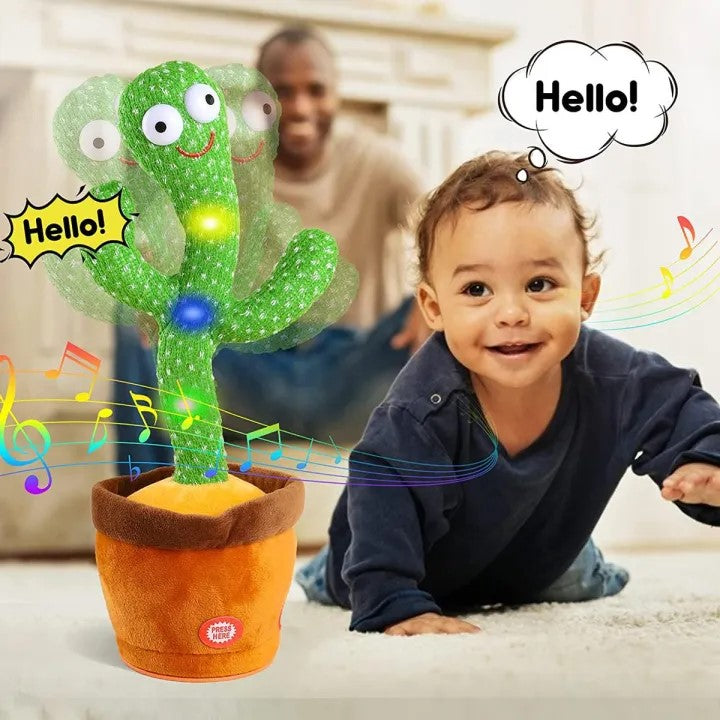 🌵 Dancing Talking Cactus Toy for Kids – Repeats What You Say, Sings & Dance