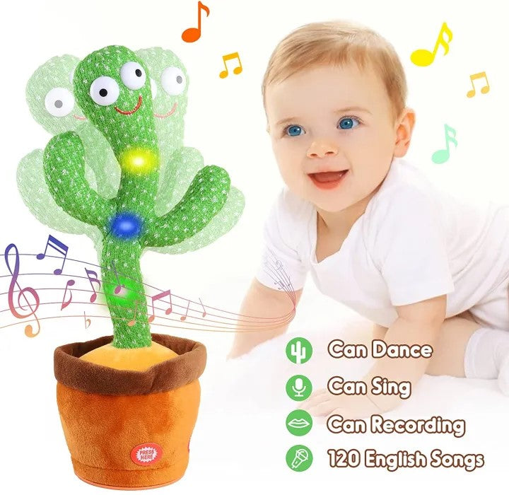 🌵 Dancing Talking Cactus Toy for Kids – Repeats What You Say, Sings & Dance