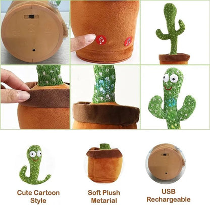 🌵 Dancing Talking Cactus Toy for Kids – Repeats What You Say, Sings & Dance