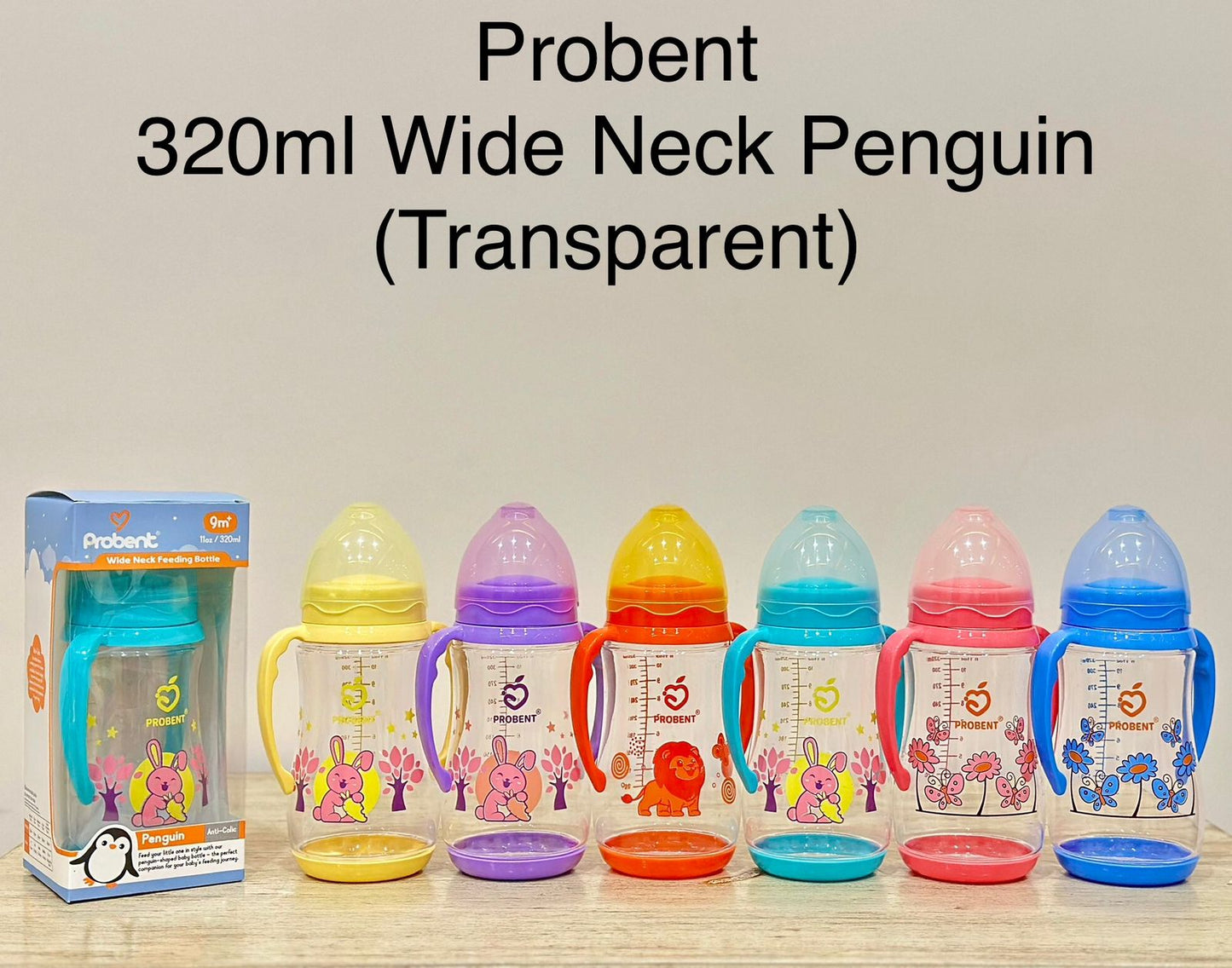 Probent Wide Neck Baby Bottles | Choose Your Favorite Design & Size For Your Little One