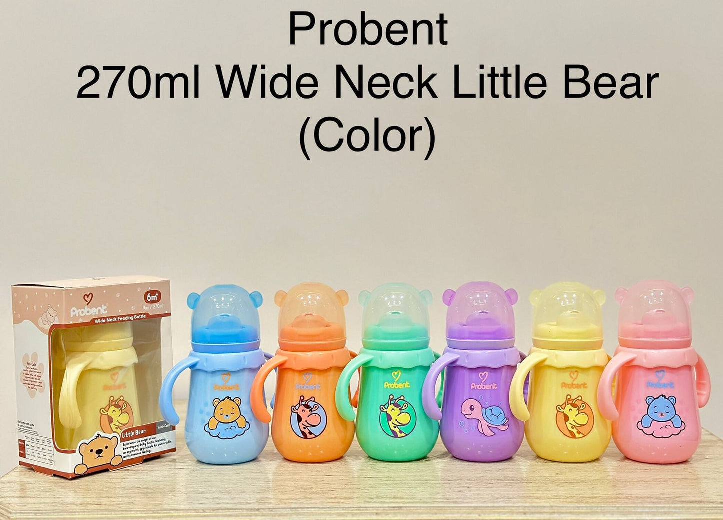 Probent Wide Neck Baby Bottles | Choose Your Favorite Design & Size For Your Little One