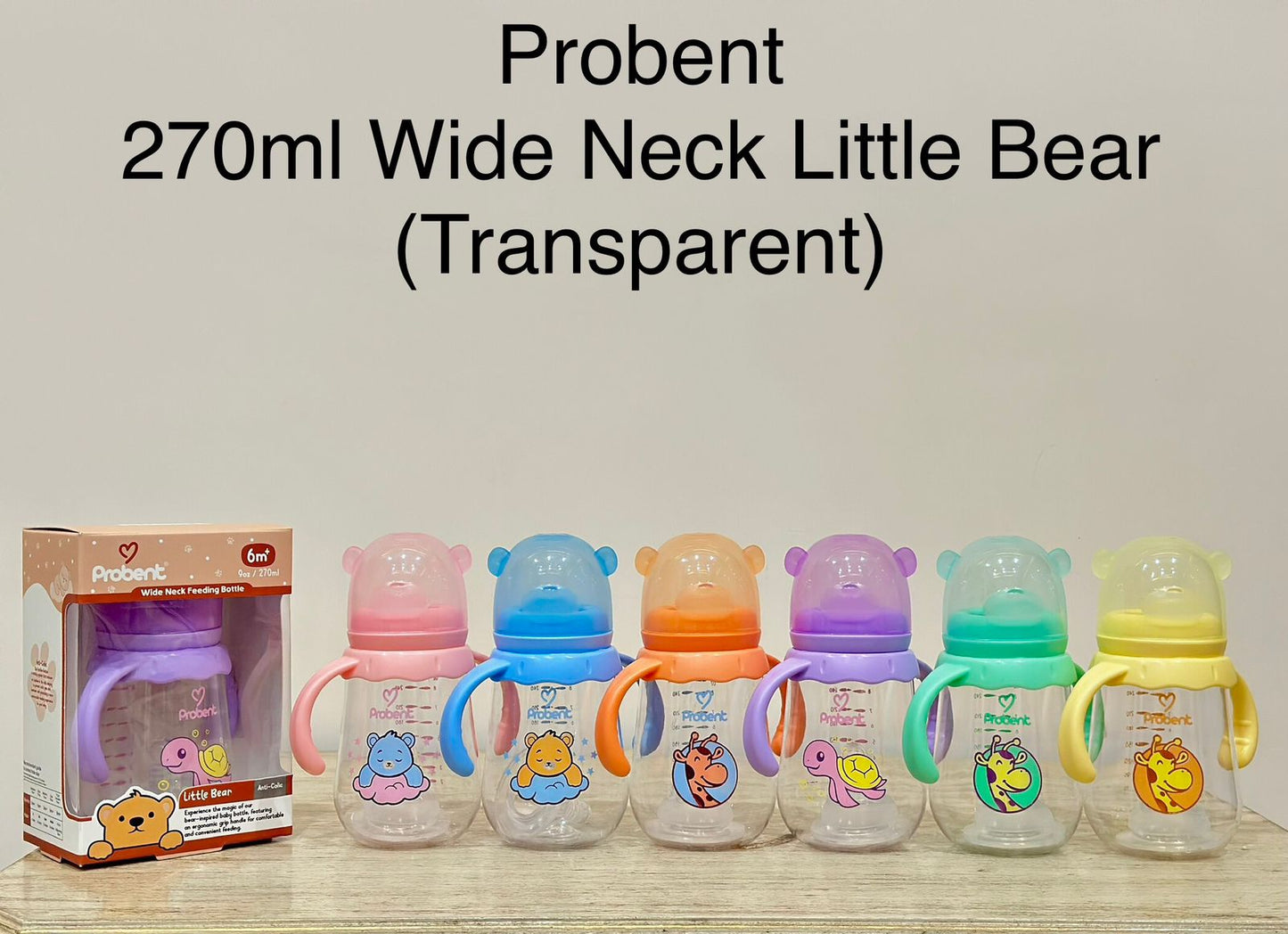 Probent Wide Neck Baby Bottles | Choose Your Favorite Design & Size For Your Little One