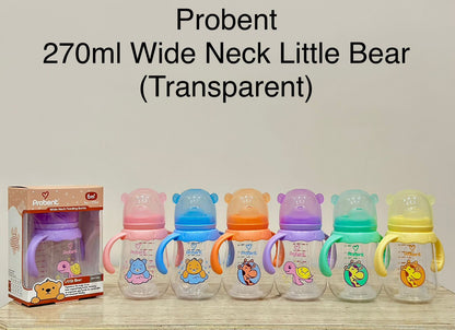 Probent Wide Neck Baby Bottles | Choose Your Favorite Design & Size For Your Little One