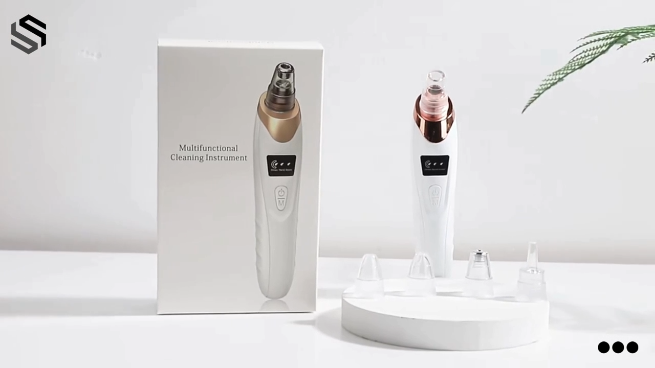 5-in-1 Blackhead Remover Vacuum | Rechargeable Pore Cleaner & Derma Suction Device | Multi-Functional Facial Beauty Tool for Acne, Pimples, Oil, Dirt & Whitehead Removal