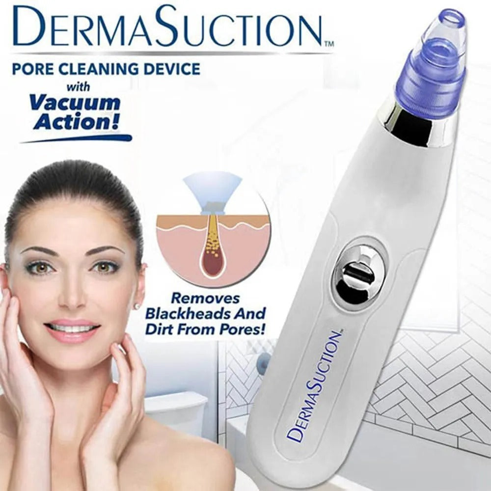 5-in-1 Blackhead Remover Vacuum | Rechargeable Pore Cleaner & Derma Suction Device | Multi-Functional Facial Beauty Tool for Acne, Pimples, Oil, Dirt & Whitehead Removal