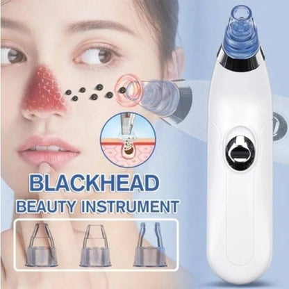 5-in-1 Blackhead Remover Vacuum | Rechargeable Pore Cleaner & Derma Suction Device | Multi-Functional Facial Beauty Tool for Acne, Pimples, Oil, Dirt & Whitehead Removal